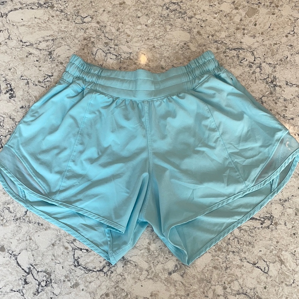 Lululemon 4” Hotty Hot Shorts - Icing Blue